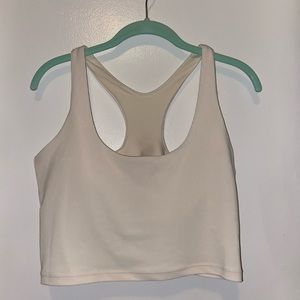 Workout tank top with built in bra